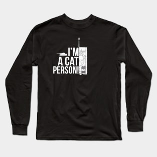 Fan of tanks. Im a cat person Long Sleeve T-Shirt